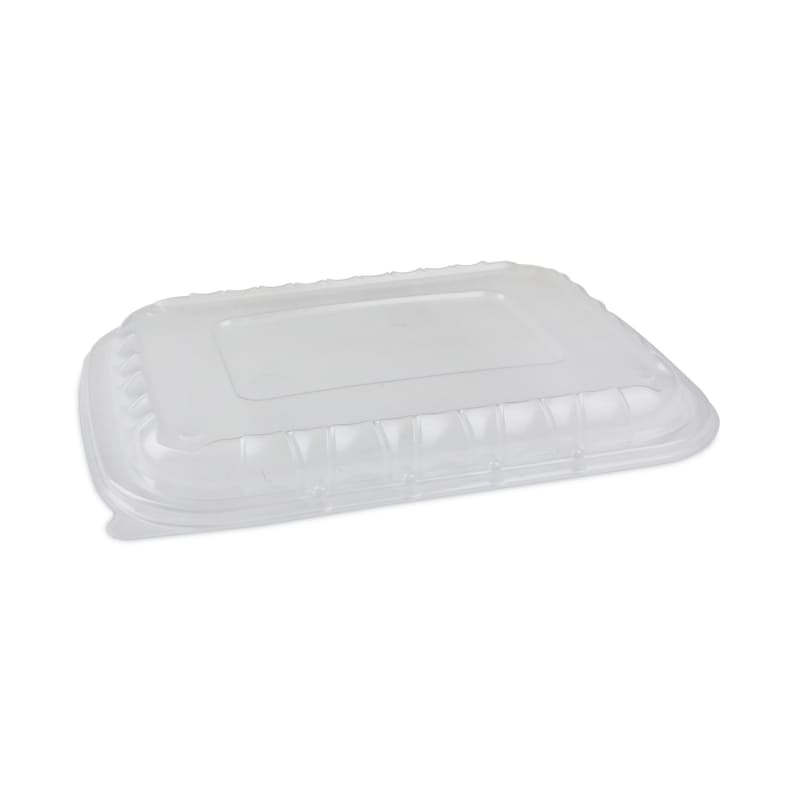 Pactiv Evergreen PCTYCNV12X9PPDL EarthChoice Entree2Go Takeout Container Vented Lid, 11.8 x 8.8 x 1, Clear, Plastic, 200/Carton