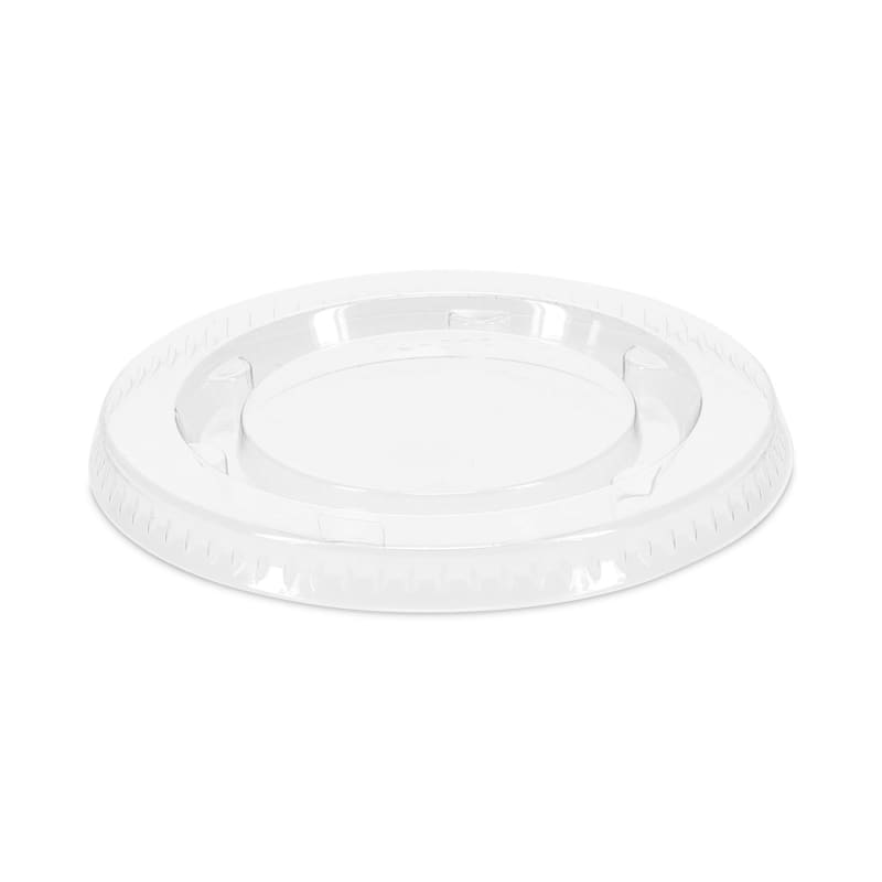 Pactiv Evergreen PCTYLS2FR Plastic Portion Cup Lid, Fits 1.5 oz to 2.5 oz Portion Cups, Clear, 100/Pack, 24 Packs/Carton