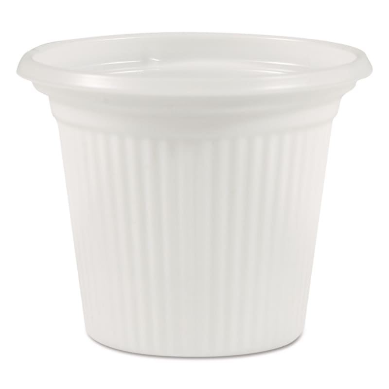 Plastifar PST11014 Plastic Condiment Cups, 0.75 oz, Translucent, 250/Sleeve, 20 Sleeves/Carton