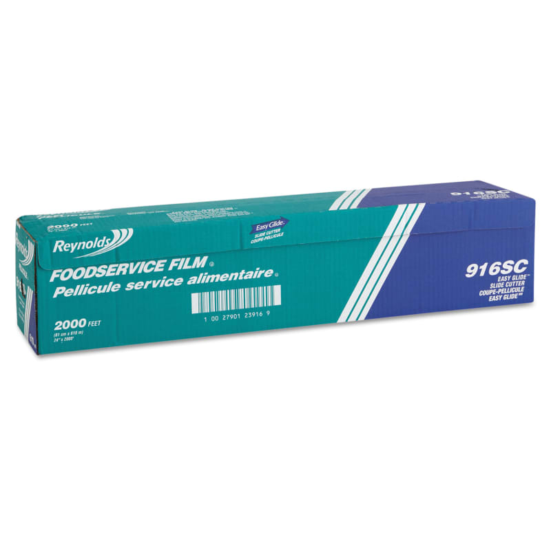 Reynolds Wrap RFP916 PVC Film Roll with Cutter Box, 24" x 2,000 ft