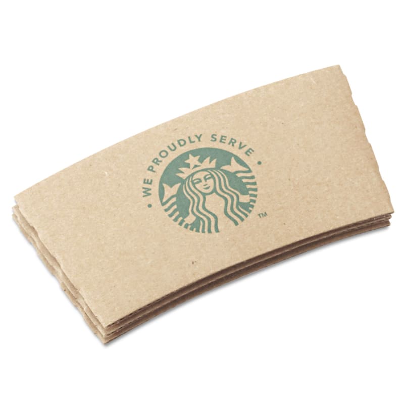 Starbucks SBK11020575 Cup Sleeves, Fits 12, 16, 20 Oz Hot Cups, Kraft, 1,380/carton