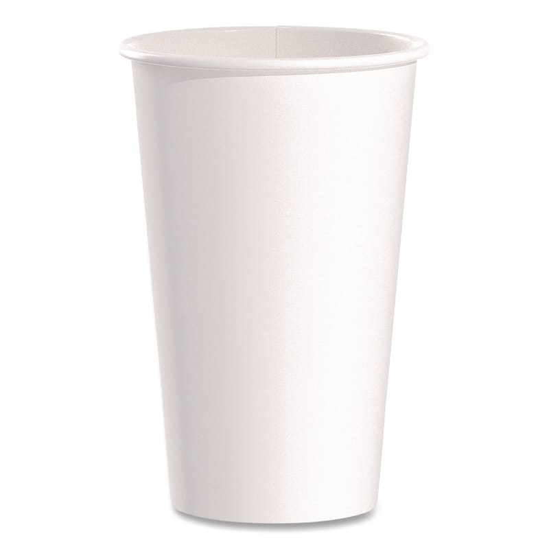 SOLO SCC316WPK Paper Hot Cups, 16 oz, White, 50/Pack