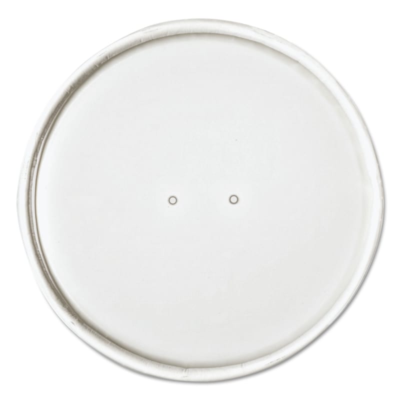 SOLO SCCCH32A Paper Lids for Food Containers, For 32 oz Containers, Vented, 4.6" Diameter x 0.7" h, White, 25/Bag, 20 Bags/Carton