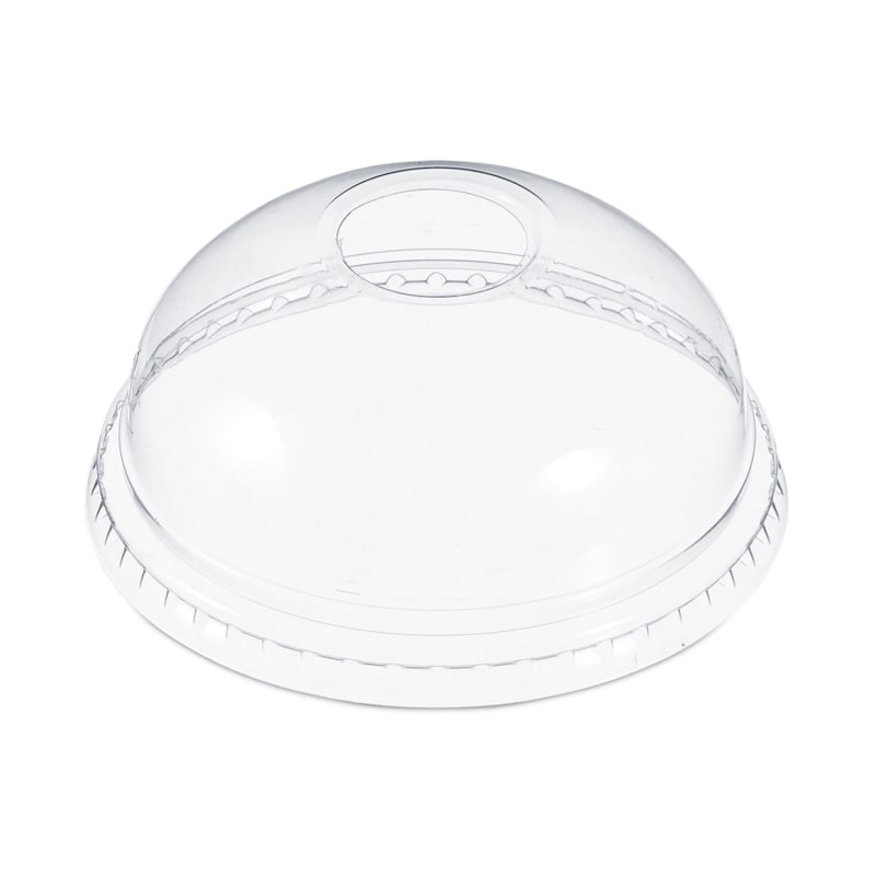 SOLO SCCDLR16 Dome-Top Cold Cup Lids, Fits 12 oz to 24 oz Cold Cups, Plastic, Clear, 1,000/Carton