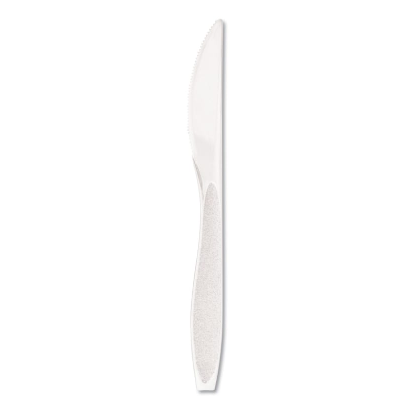SOLO SCCHSWK0007 Impress Heavyweight Full-Length Polystyrene Cutlery, Knife, Plastic, White, 1,000/Carton