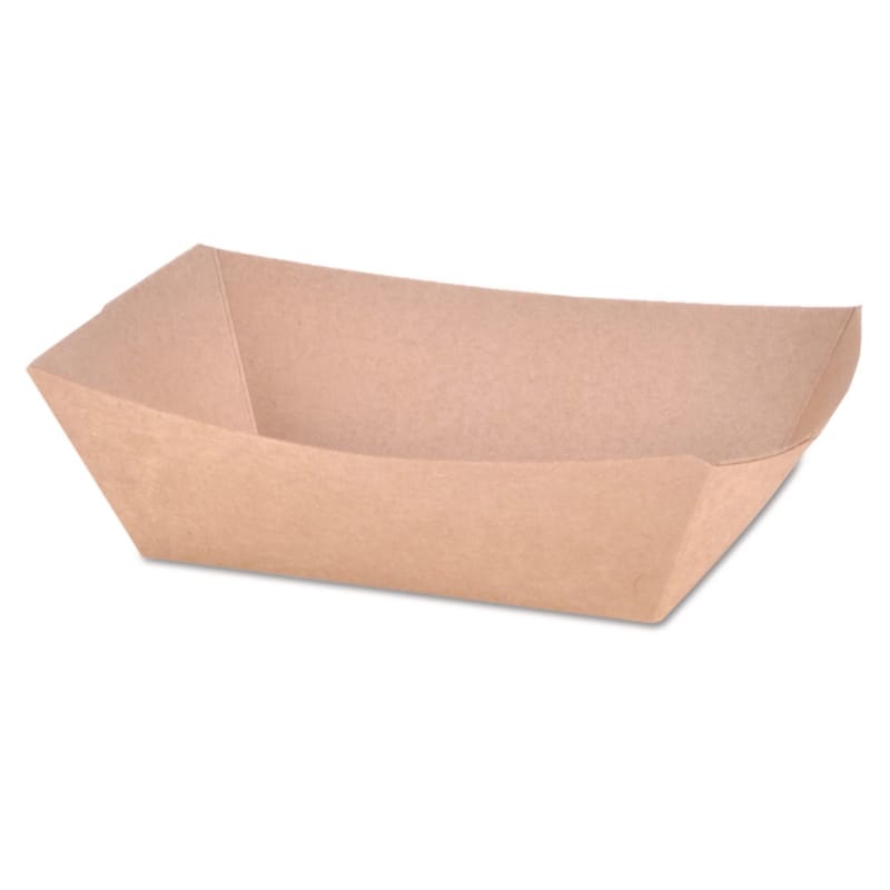 SCT SCH0513 Eco Food Trays, 1 lb Capacity, Brown, Paper, 1,000/Carton