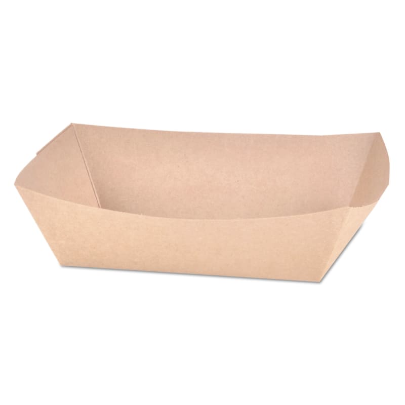 SCT SCH0521 Eco Food Trays, 2.5 lb Capacity, 6.54 x 4.06 x 1.73, Brown, Paper, 500/Carton