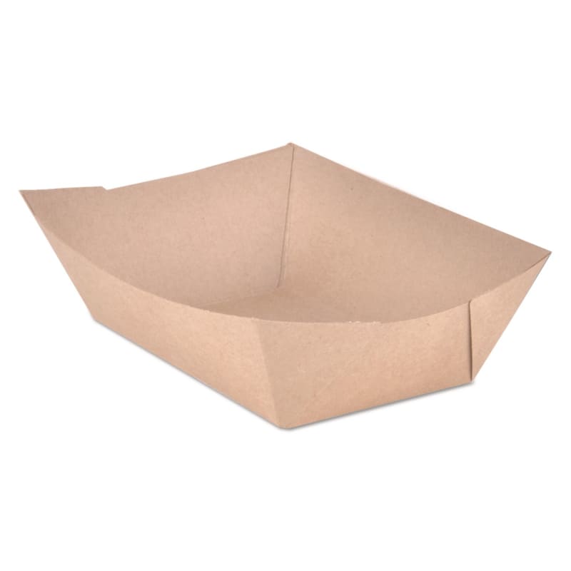 SCT SCH0525 Eco Food Trays, 3 lb Capacity, Brown, Paper, 500/Carton