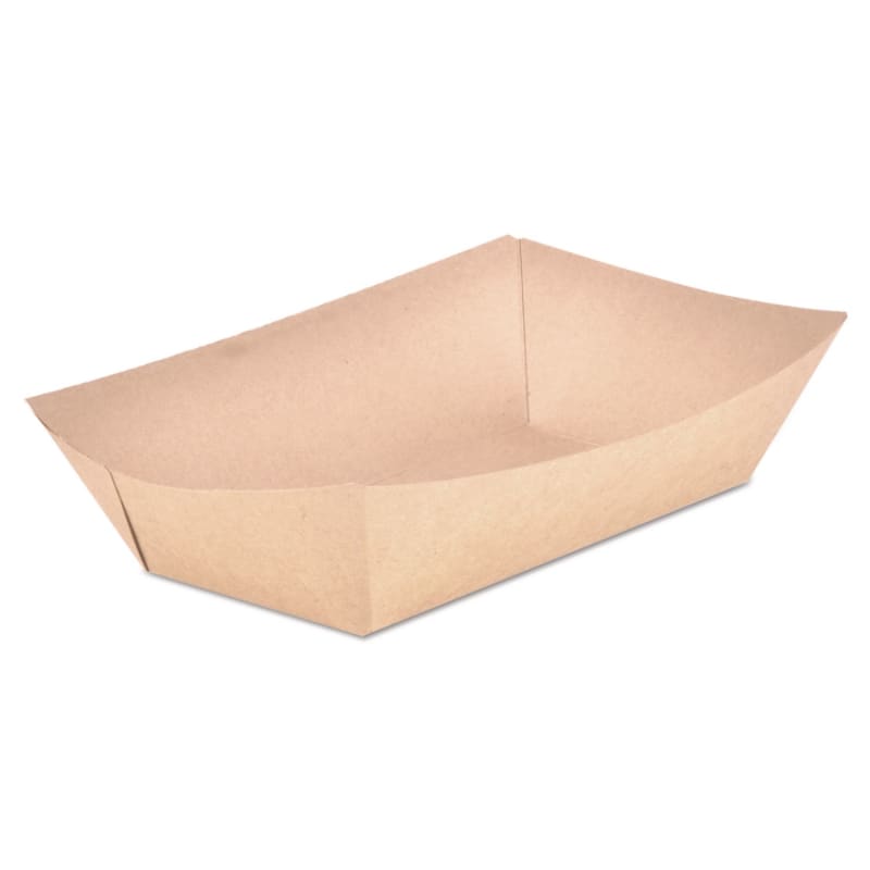 SCT SCH0529 Eco Food Trays, 5 lb Capacity, Brown, Paper, 500/Carton