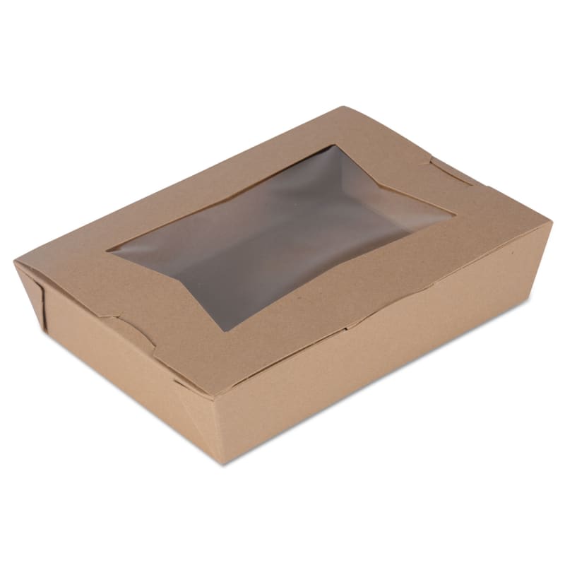 SCT SCH07320 ChampPak Window Carryout Boxes, #2, 7.75 x 5.5 x 1.88, Brown, Paper, 200/Carton