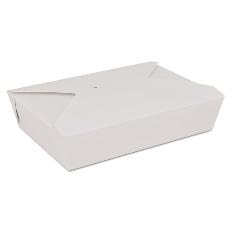 SCT SCH0772 ChampPak Retro Carryout Boxes, #2, 7.75 x 5 5 x 1 88, White, Paper, 200/Carton