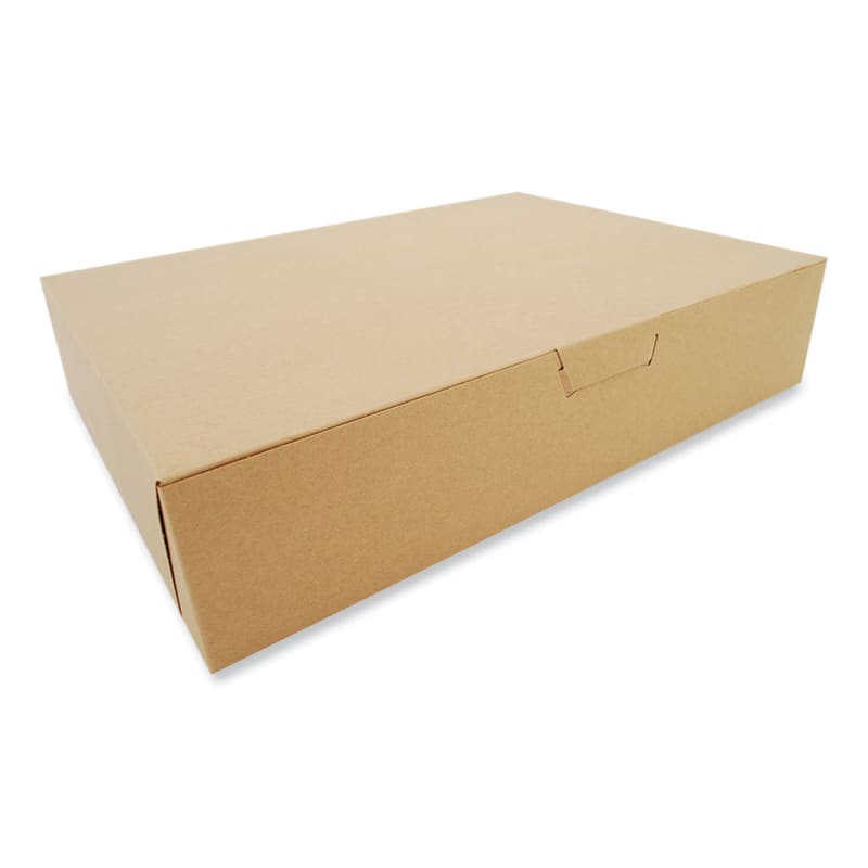 SCT SCH1029K Kraft One-Piece Non-Window Bakery Boxes, 19 x 14 x 4, Brown, Paper, 50/Carton