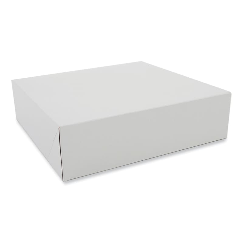 SCT SCH1204 Clay-Coated Donut Boxes, 9 x 9 x 2.5, White, Paper, 150/Carton