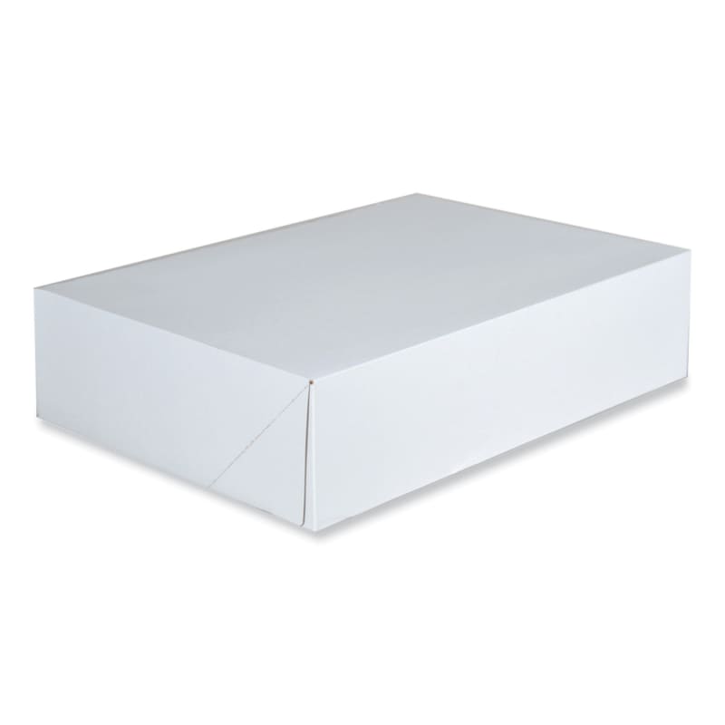 SCT SCH1217 Clay-Coated Donut Boxes, 14 x 10 x 3.5, White, Paper, 125/Carton