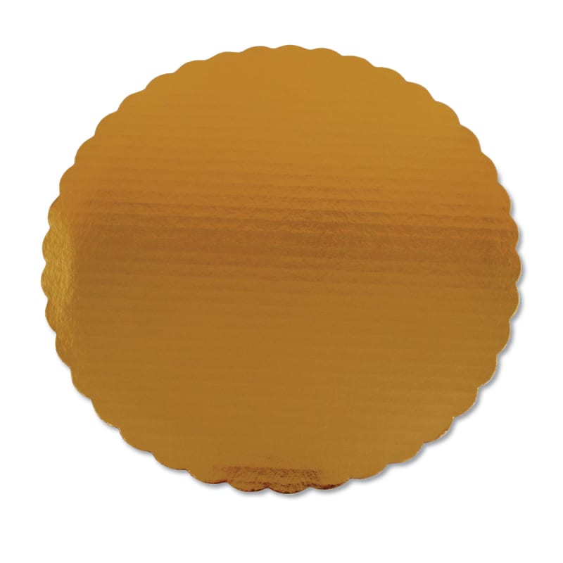 SCT SCH1630 Gold Cake Circles, Double Wall Construction, 14" Diameter, Gold, Paper, 50/Carton
