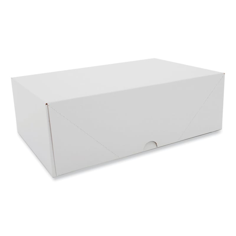 SCT SCH1713 Two-Piece Sausage and Meat Patty Boxes, 12.12 x 7.87 x 4, White, Paper, 125/Carton