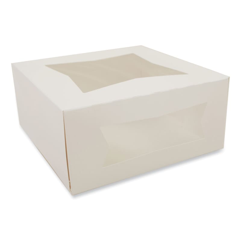 SCT SCH24293 Bakery Boxes, 9 x 9 x 4, White, Paper, 150/Carton