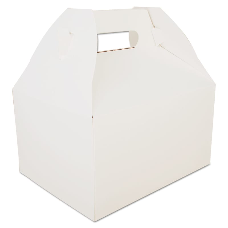SCT SCH2715 Carryout Barn Boxes, 9.06 x 7.06 x 5, White, Paper, 125/Carton