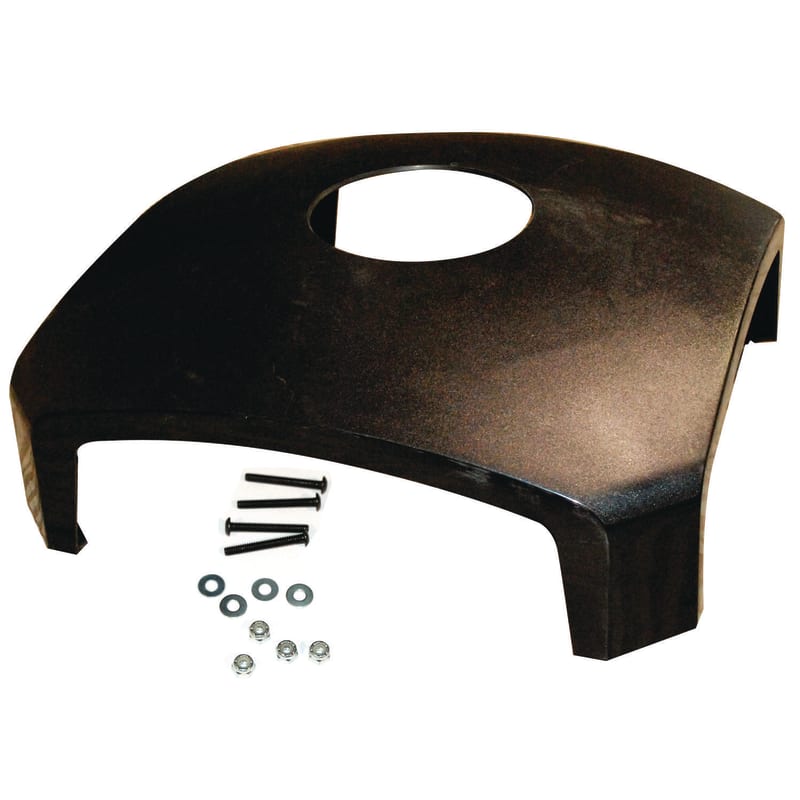 Rubbermaid SGS3975M2BLA Dome Top with Hole for Waste Receptacle, 25.5" x 25.5" x 9.75", Driftwood