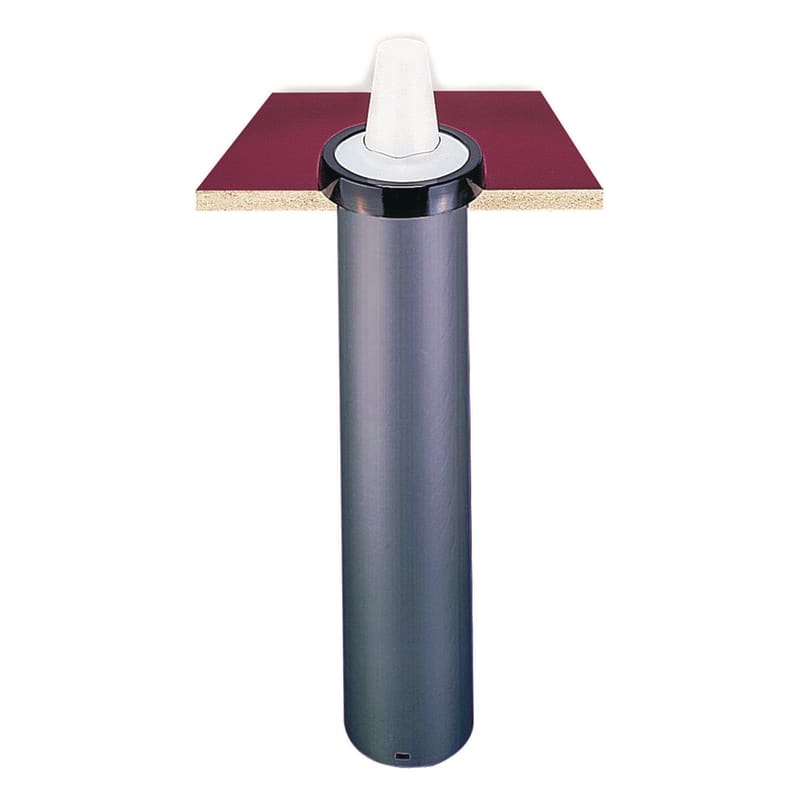 San Jamar SJMC2410C EZ-FIT ONE-SIZE-FITS-ALL CUP DISPENSER, FOR 8 OZ TO 46 OZ CUPS, BLACK