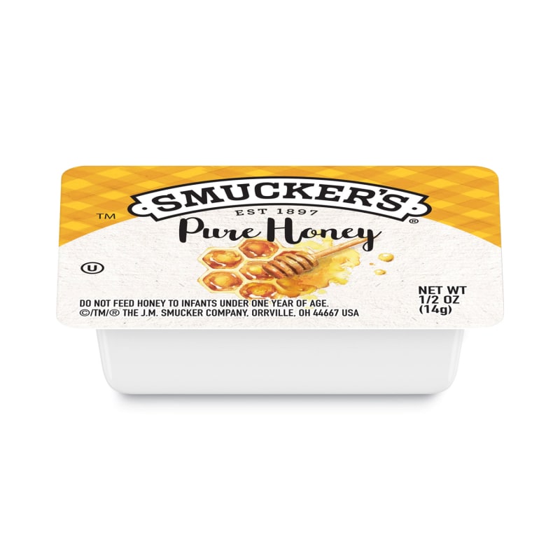 Smucker's SMU763 Smucker's Honey, Single Serving Packs, 0.5 oz, 200/Carton