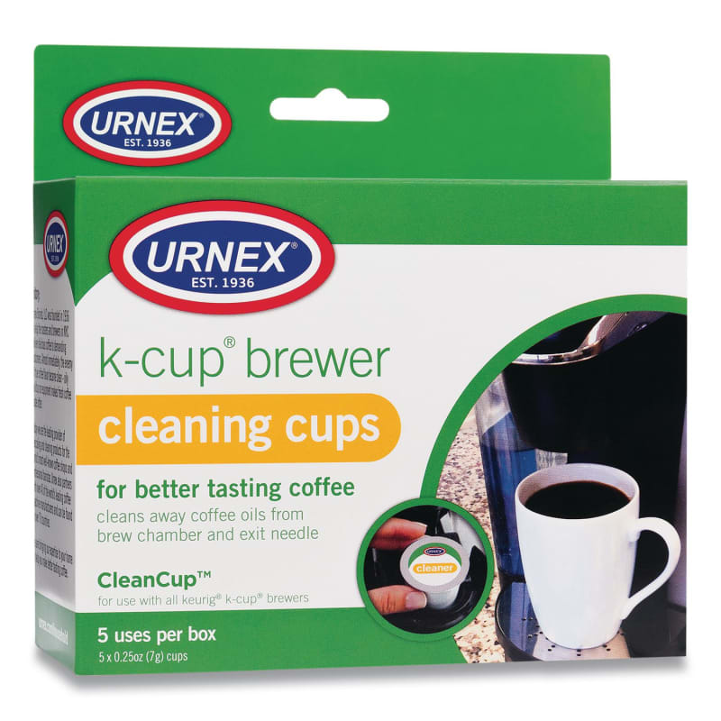 Urnex URN70135 Cleancup Coffee Pod Brewer Cleaning Cups, 0.25 Oz Cup, 5/pack