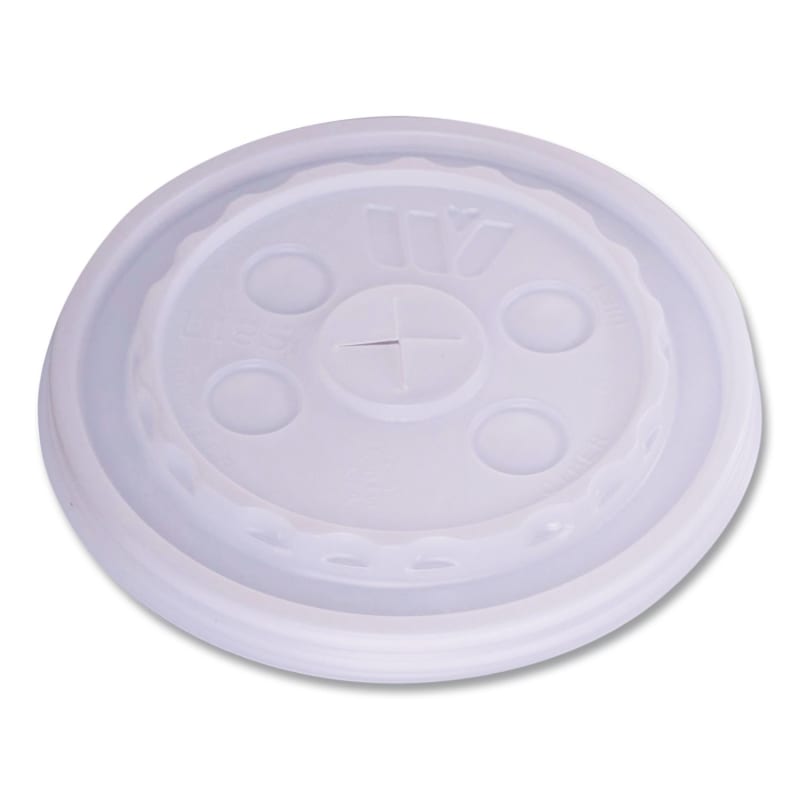 WinCup WCP221935 Plastic Lids for Foam Cups and Bowls, Slotted, Fits 12 oz to 24 oz Cold Cups, Translucent, 1,000/Carton