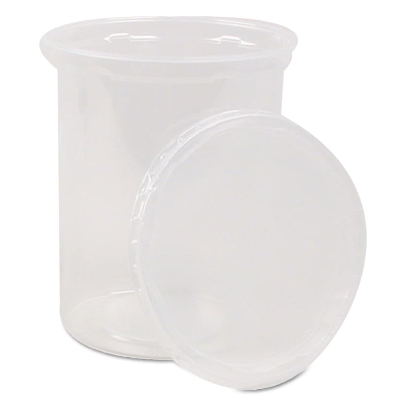 WNA WNAAPCOMBO24 Deli Containers and Lids, 24 oz, 4.56" Diameter x 4" h, Clear, Plastic, 250/Carton