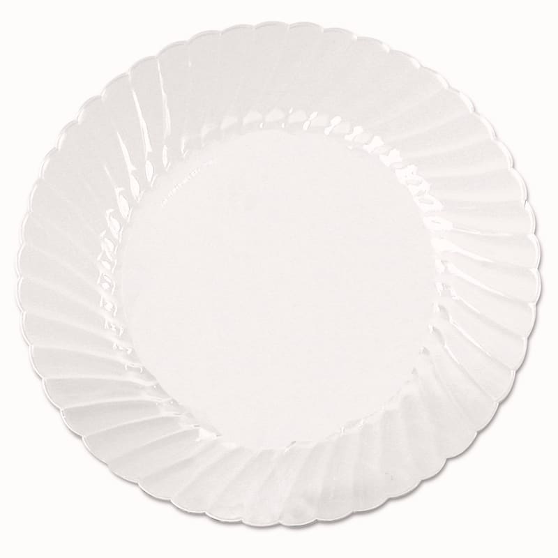 WNA WNACW10144 Classicware Plates, Plastic, 10.25" Dia, Clear, 18/bag, 8 Bags/carton