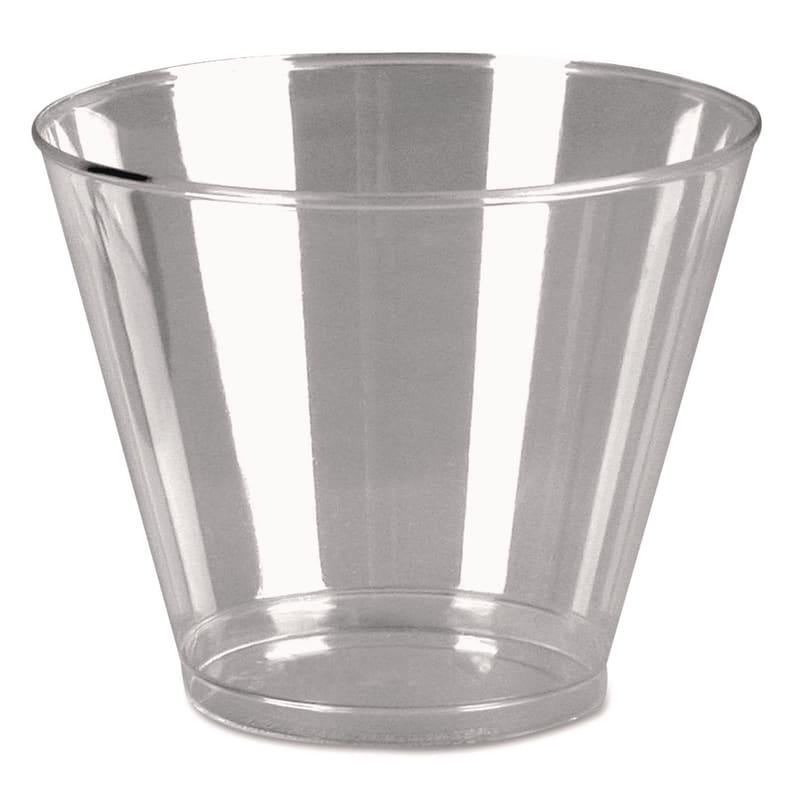 WNA WNAPGT9S Comet Plastic Tumblers, Squat, 9 oz, Clear, 500/Carton