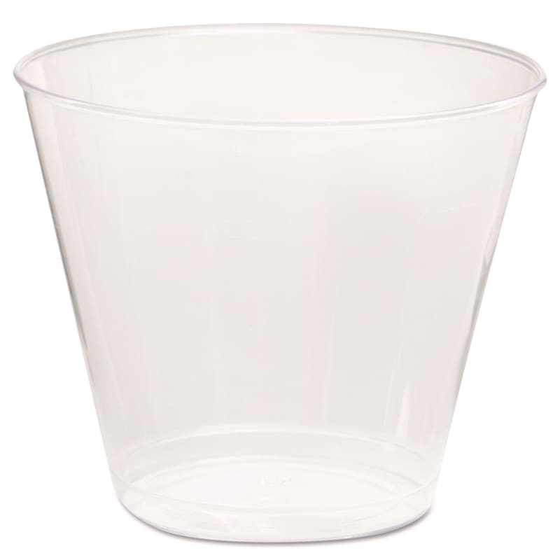 WNA WNAT5S Comet Plastic Tumbler, Squat, 5 oz, Clear, 50/Pack, 20 Packs/Carton