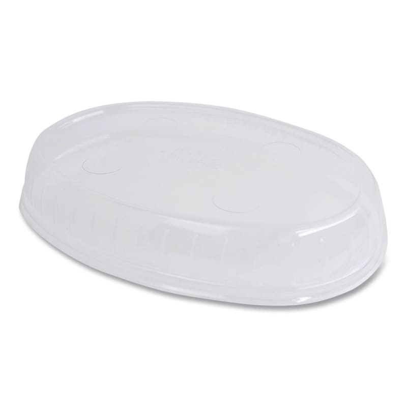 World Centric WORBOLCSUBB PLA Lids for Fiber Burrito Bowls, 9.7" Diameter, Clear, Plastic, 300/Carton