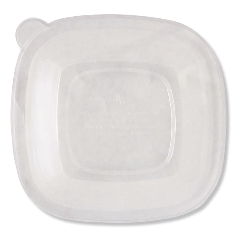 World Centric WORBQLCS24 PLA Lids for Fiber Bowls, 8.8 x 8.8 x 1.4, Clear, 200/Carton