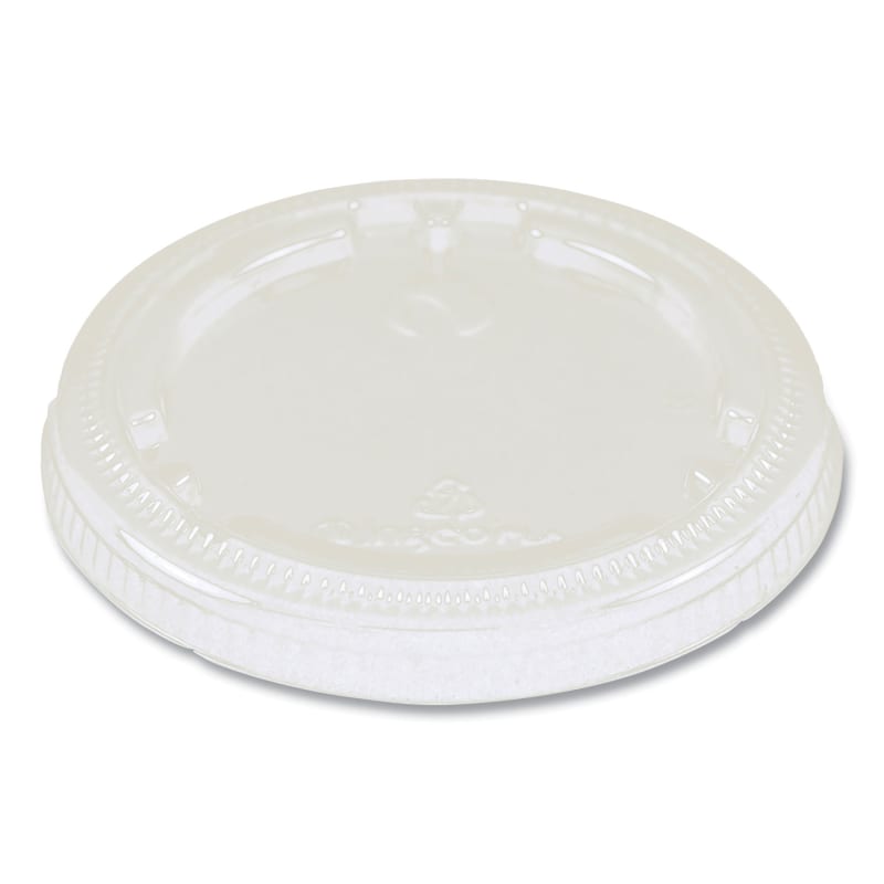 World Centric WORCPLCS9F PLA Lids for Fiber Cups, 3.1" Diameter x 0.4" h, Clear, Plastic, 1,000/Carton