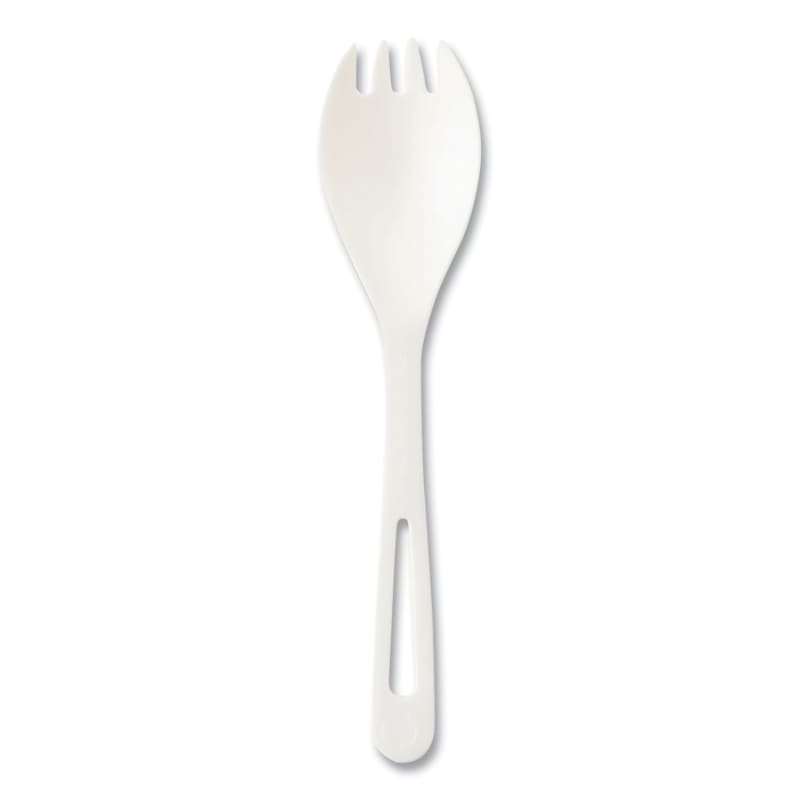 World Centric WORRKPSB TPLA Bulk Cutlery, Spork, Plastic, Light Beige, 1,000/Carton