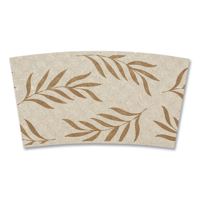 World Centric WORSLPAME Hot Cup Sleeves, Fits 8 oz Cups, Natural, 1,000/Carton