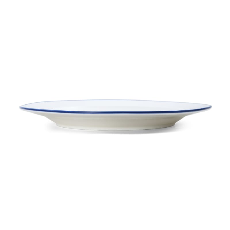 Outlet Mikasa 5256489 Bistro Pinstripe Porcelain Wide Rim Plate 12"