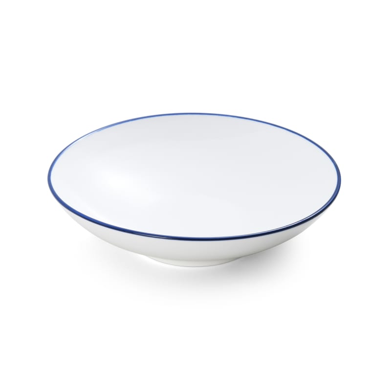 Outlet Mikasa 5256501 Bistro Pinstripe Porcelain Coupe Deep Plate 8.5" / 26oz