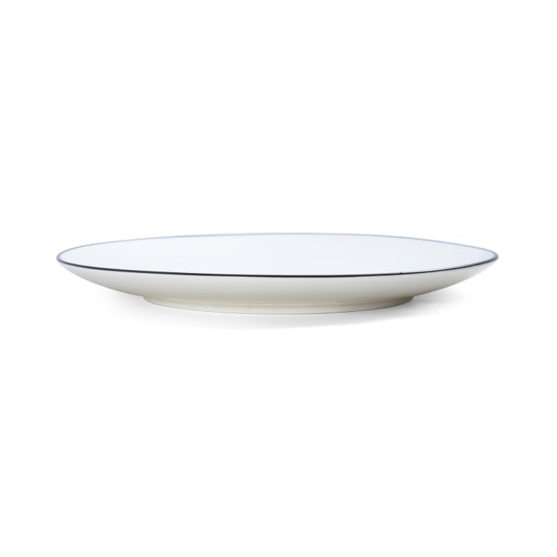 Outlet Mikasa 5260382  Bistro Pinstripe Porcelain Coupe Plate 10"