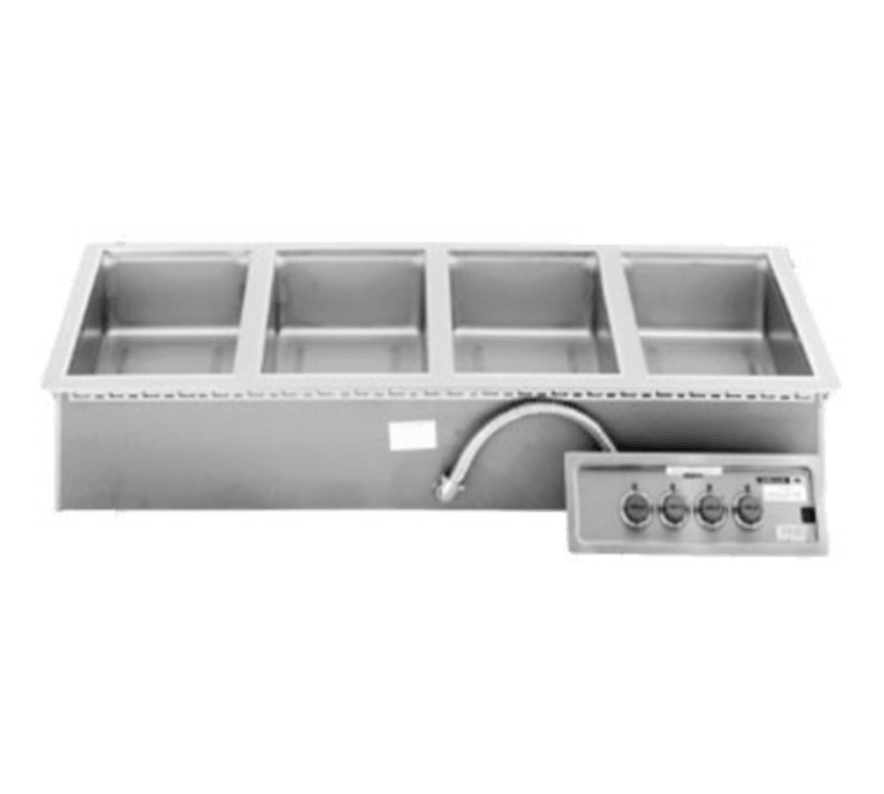 Wells MOD-400TDM Electric Drop-In Hot Food Well, 4-Well, Wet/Dry, 208/240V, Single Phase