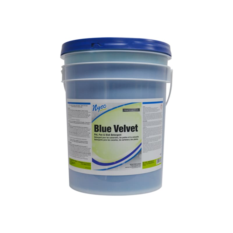 Nyco NL316-P5 Blue Velvet Pot & Pan Dish Detergent, 5 Gallon