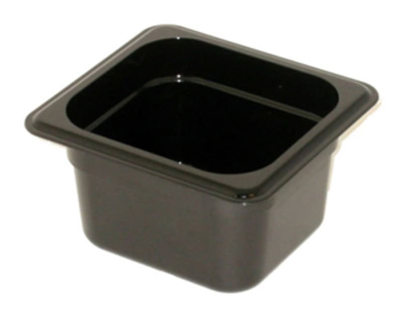 Cambro 64CW110 1/6 Size 4" Deep Black Camwear Food Pan