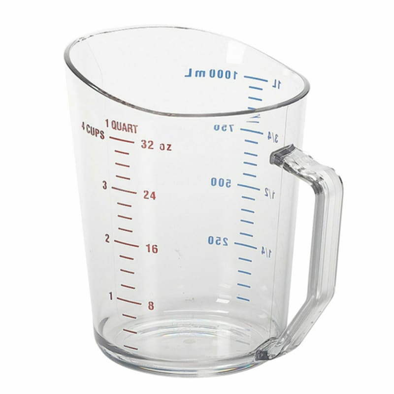 Cambro 100MCCW135 Polycarbonate Measuring Cup, 1qt