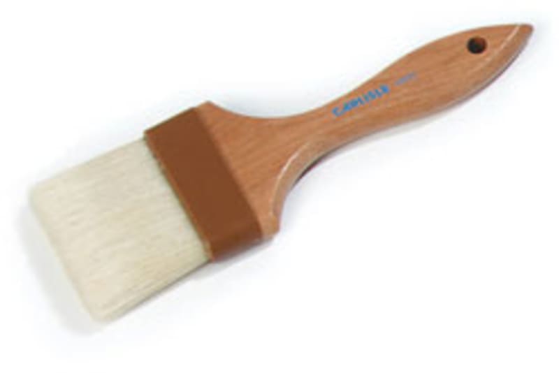 Carlisle 4037500 Sparta Boar Bristle Flat Basting Brush, 3", Wood Handle