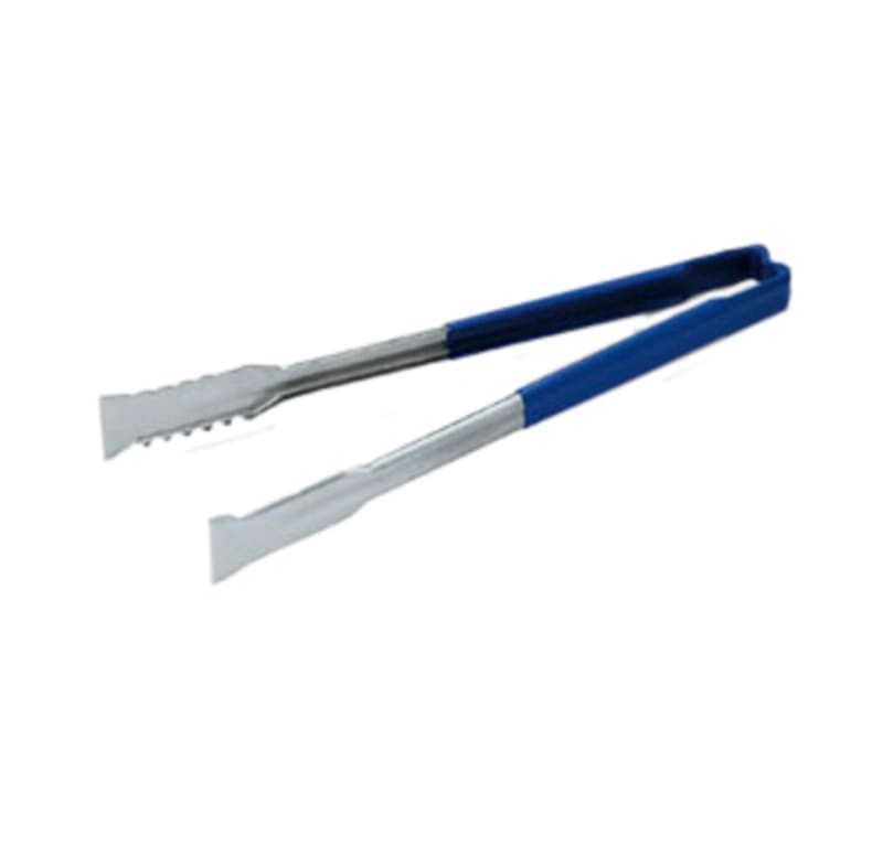 Vollrath 4790940 One-Piece Flat Kool-Touch Tongs, 9-1/2", Red Handle