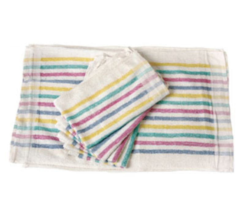 Chef Revival 705MSK Multi-Stripe 15"x26" Cotton Terry Cloth Towel (Pack of 12)