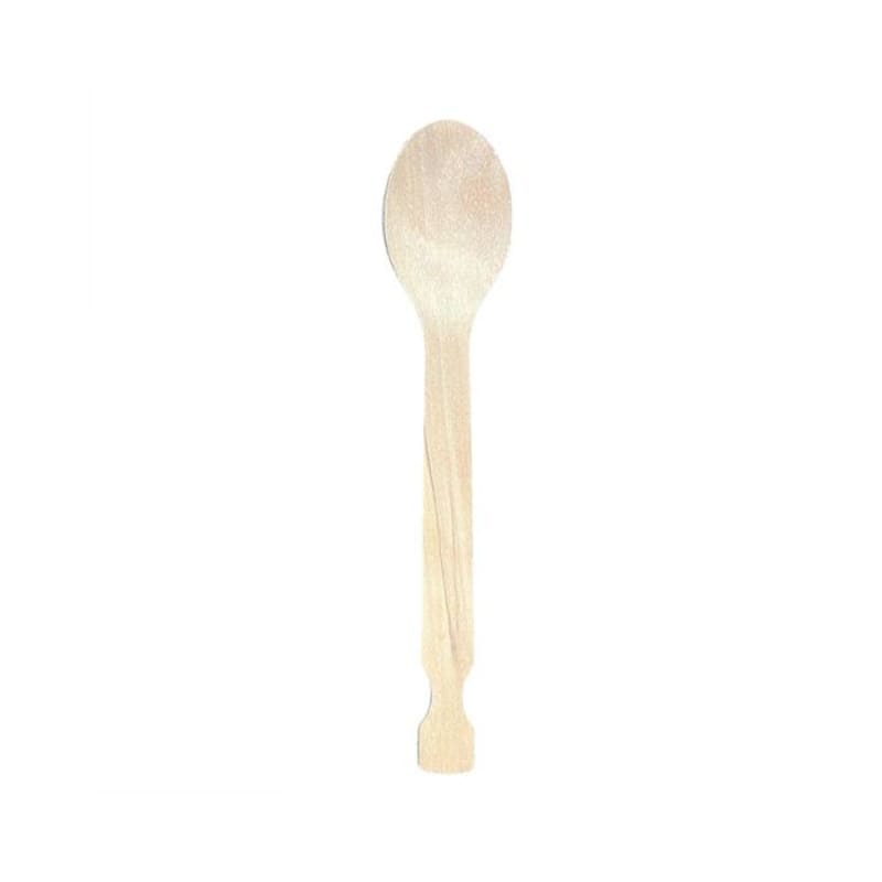 Outlet Hoffmaster 884462 EarthWise 6.5" Compostable Wood Spoon (Pack of 100)