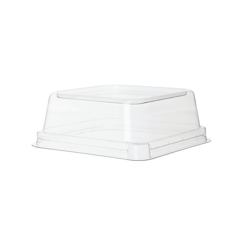 Eco-Products EP-SCS5LID 5" Lid for Square Compostable Container, Clear