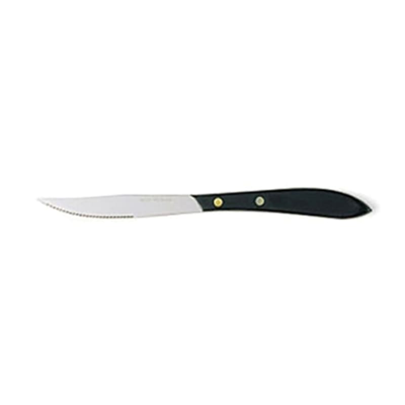 Outlet Steelite WL870527 8-3/4" Ebony Plastic Black 13/0 Stainless Steel Steak Knife (Case of 12)