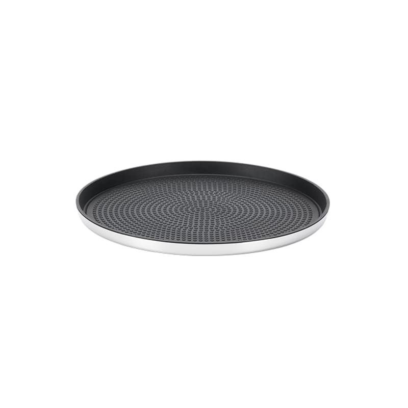 Service Ideas TRME9RI Modern Edge Non-Slip Removable Insert Tray, Small, Brushed 12/case
